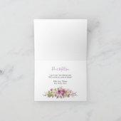 Violet Flowers... word jij mijn Kaart (Binnen)