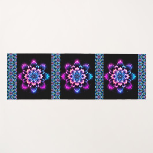 Violet Flowers Yogamat (Voorkant (horizontaal))