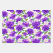 Violet fluistert, Paarse bloemen Inpakpapier Vel (Voorkant 2)