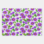 Violet fluistert, Paarse bloemen Inpakpapier Vel (Voorkant 3)