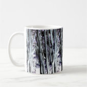 Violet Forest Tree Paars Grey Art-fotografie Koffiemok (Links)