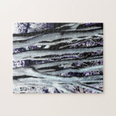 Violet Forest Tree Paars Grey Art-fotografie Legpuzzel (Horizontaal)