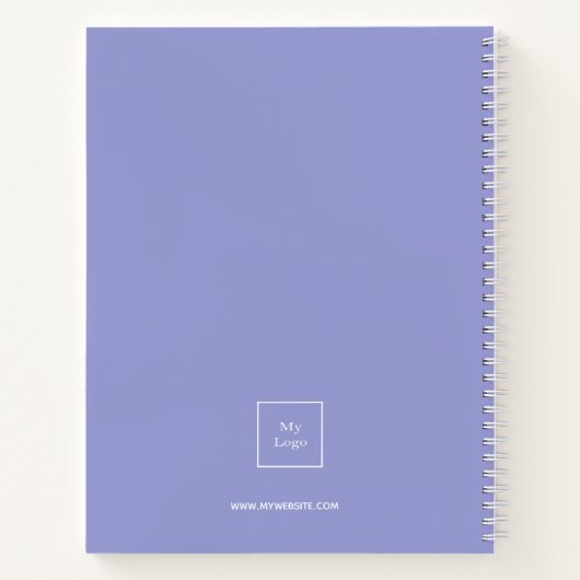 Violet foto business logo schoonheidssalon notitieboek (Achterkant)