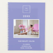 Violet foto business logo schoonheidssalon planner (Voorkant)