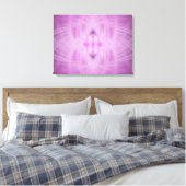 VIOLET - Fractal Art - Canvas Afdruk (Insitu (Slaapkamer))