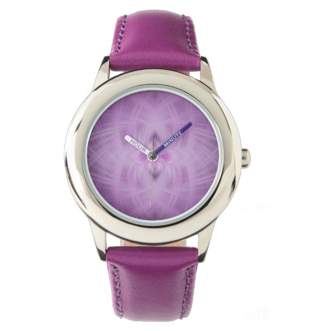 VIOLET - Fractal Art - Horloge (Voorkant)