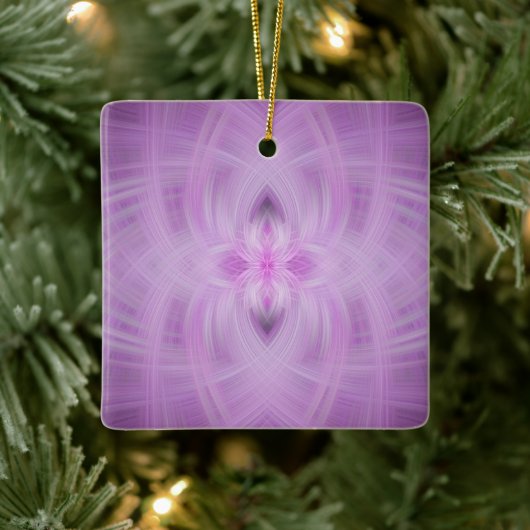 VIOLET - Fractal Art - Keramisch Ornament (Boom)