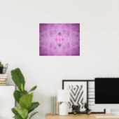 VIOLET - Fractal Art - Poster (Thuiskantoor)