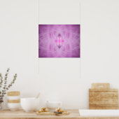 VIOLET - Fractal Art - Poster (Keuken)