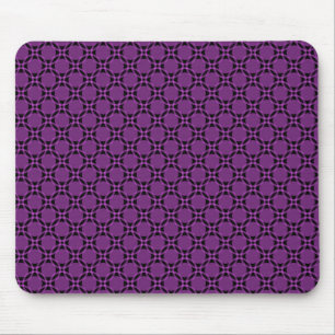 Violet Funky Circles Mousepad Muismat