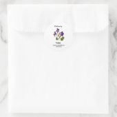 violet geboorte bloem sticker (Tas)