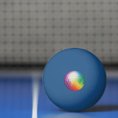 Violet geel groen ontworpen pingpongbal (Net)