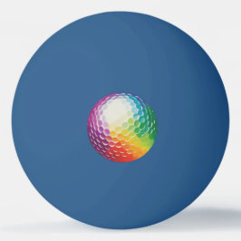 Violet geel groen ontworpen pingpongbal