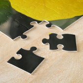 Violet gele pansies legpuzzel (Zijkant)