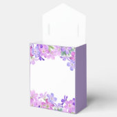 Violet Geranium Floral Vrijgezellenfeest Bedankdoosjes (Geopend)