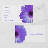 Violet Gerbera Visitekaartje (Voorkant / Achterkant)