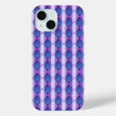 Violet gewatteerde diamanten telefoonhoesje Case-Mate iPhone case (Achterkant)