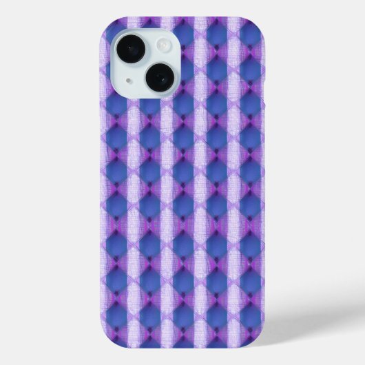 Violet gewatteerde diamanten telefoonhoesje Case-Mate iPhone case (Achterkant)