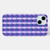 Violet gewatteerde diamanten telefoonhoesje Case-Mate iPhone case (Achterkant (horizontaal))