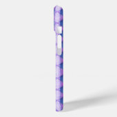 Violet gewatteerde diamanten telefoonhoesje Case-Mate iPhone case (Achterkant / Links)