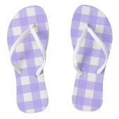 Violet Gingham Teenslippers (Voetbed)