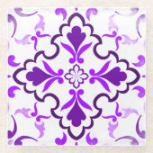 Violet Glazen Onderzetter (Voorkant)