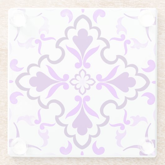 Violet Glazen Onderzetter (Achterkant)