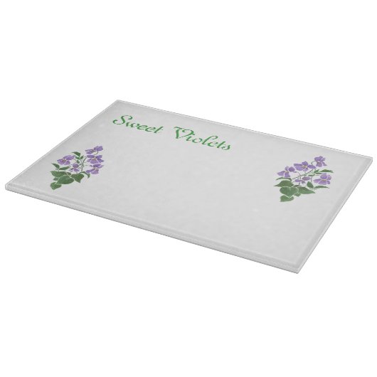 Violet, glazen snijvlak snijplank (Hoek)