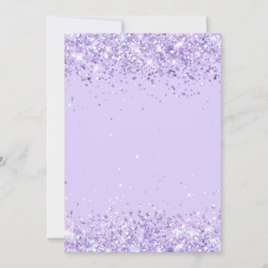 Violet glitter dank je creditcard kaart (Achterkant)