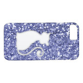 Violet Glitter look Cat Case-Mate iPhone Case (Achterkant (Horizontaal))