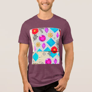 Violet Gloed   Light Serie van JoyCrys Studio Tri-Blend Shirt