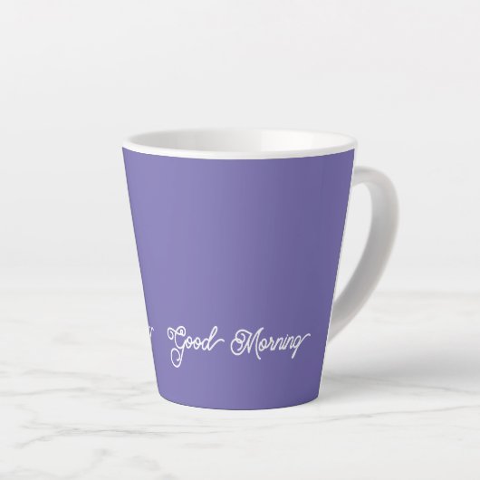 Violet Goedemorgen Latte Mok (Rechterhoek)