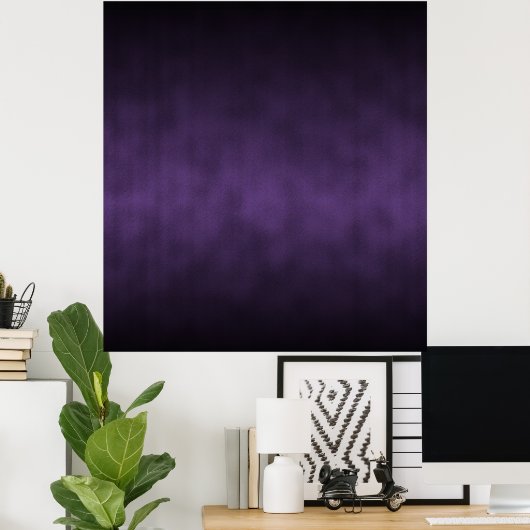 Violet Gothic Ombre Background Art Poster (Thuiskantoor)
