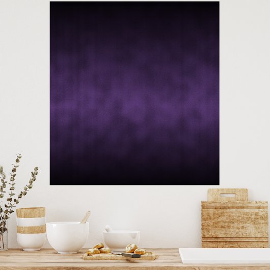 Violet Gothic Ombre Background Art Poster (Keuken)
