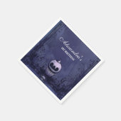 Violet Gothic Spooky ONE Verjaardag Servet (Hoek)