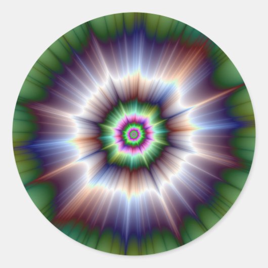 Violet Green en Blue Super Nova Sticker (Voorkant)
