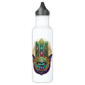 Violet Green Gold Petals Hamsa Turquoise Third Eye Waterfles (Links)