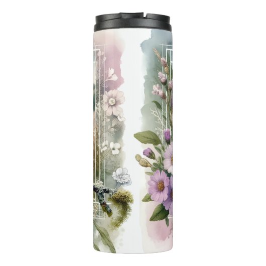 Violet-Green Swallow Bird Forest Prairie Tumbler Thermosbeker (Achterkant)