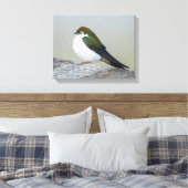 Violet Green Swallow Canvas Afdruk (Insitu (Slaapkamer))
