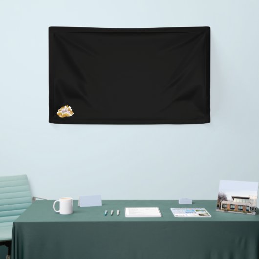 violet, grijs, bruin en roze vinylbanner spandoek (Beurs)