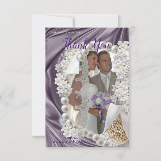 Violet, groen, blauw, gouden zijde en bruiloftDank RSVP Kaartje (Voorkant)