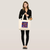 VIOLET GROTE TOTE BAG (Voorkant (model))