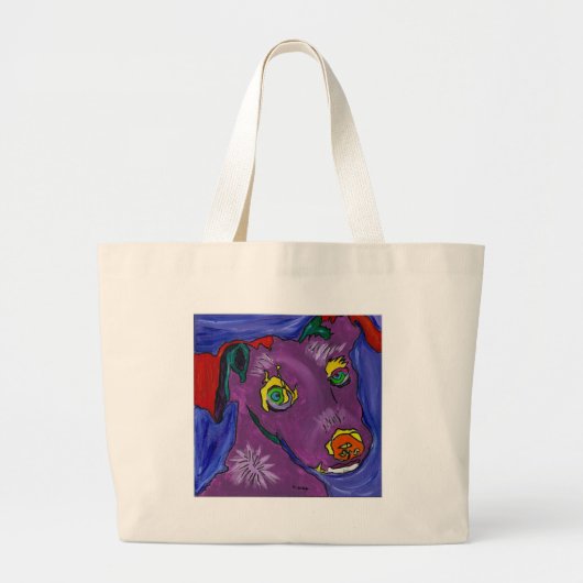 VIOLET GROTE TOTE BAG (Voorkant)