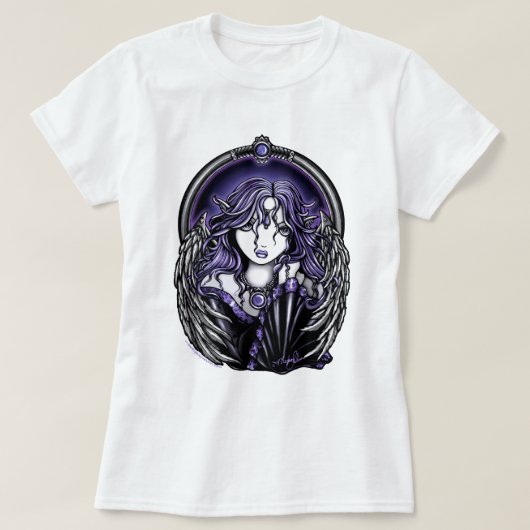 Violet Guardian Angel Night Shirt (Design voorkant)