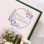 Violet handgetekend WreatReturn-adres Zelfinktende Stempel<br><div class="desc">Violet handgetekende Wreath Return Address Rubber Stamps via invintage.</div>