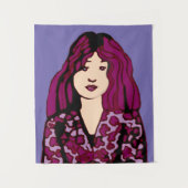 Violet haring Lass Tapestry Wandkleed (Voorkant)