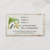 Violet Heading Hummingbird Visitekaartjes (Achterkant)