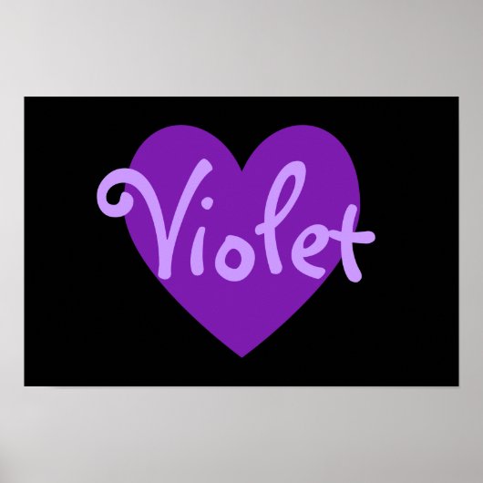 Violet Heart Poster (Voorkant)