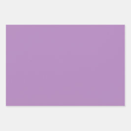 Violet Heliotrope Bloemen Paarse tinten 3 tinten Inpakpapier Vel