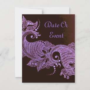 Violet Henna Mehndi Bloemen